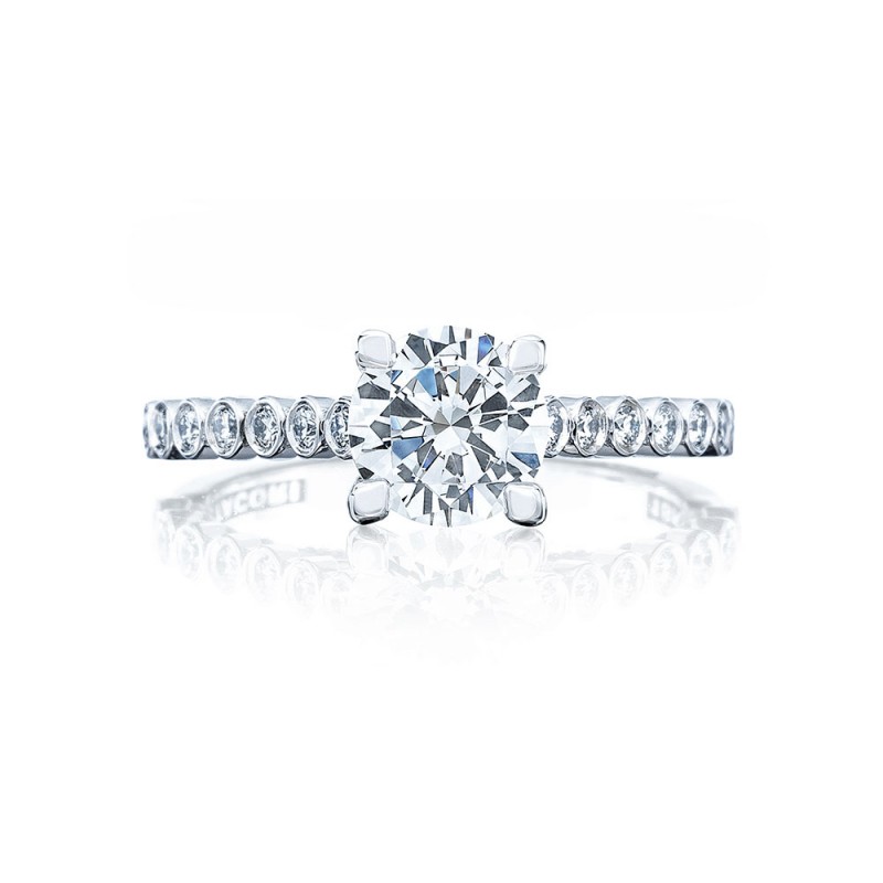 Tacori 200-2RD65 Platinum Sculpted Crescent Engagement Ring