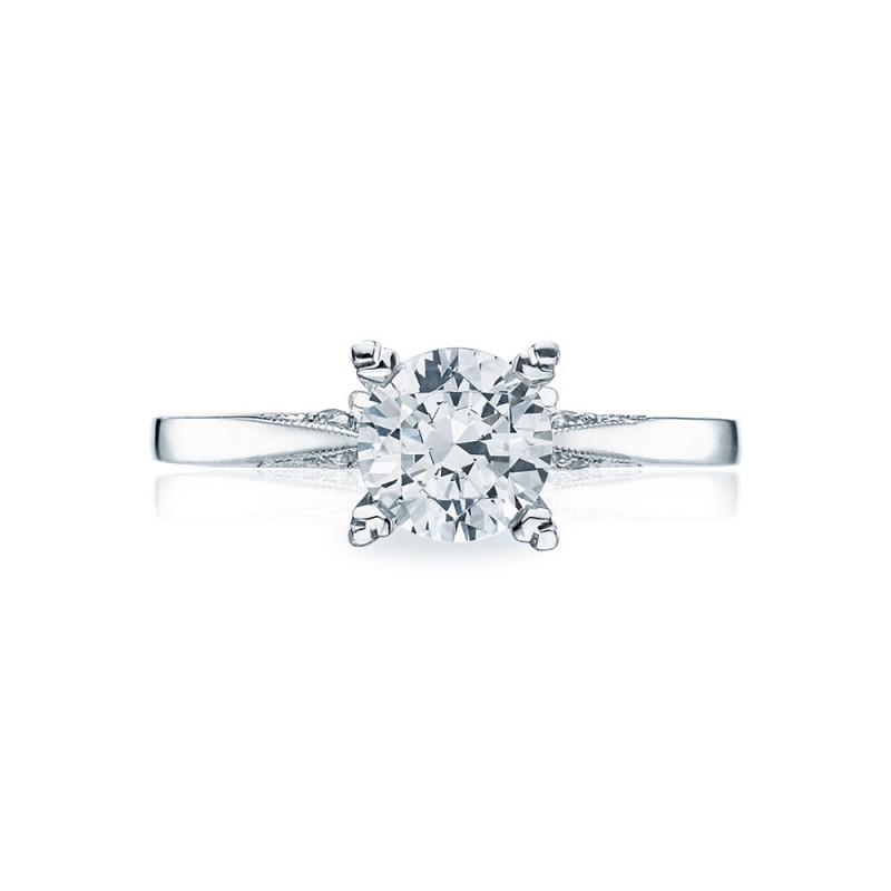 Platinum Simply Tacori Solitaire Engagement Ring 2584RD65