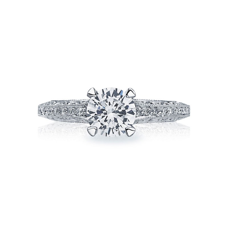 Tacori Crescent Platinum Engagement Ring 2616RD65