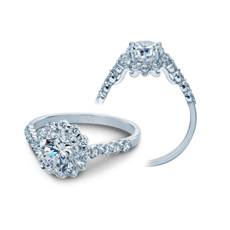 Verragio Engagement Ring with Diamond Halo