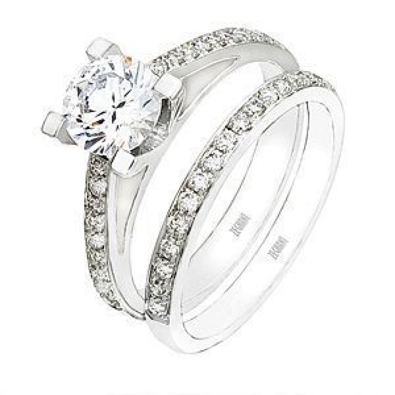 Zeghani Diamond Wedding Ring and Engagement Ring Set
