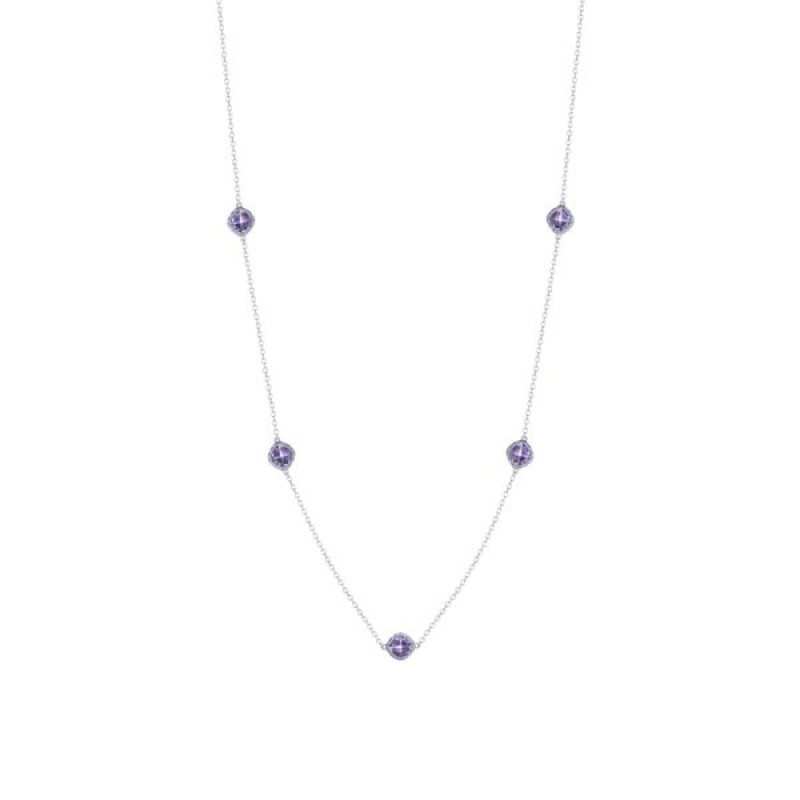 5-station necklace with Amethyst
