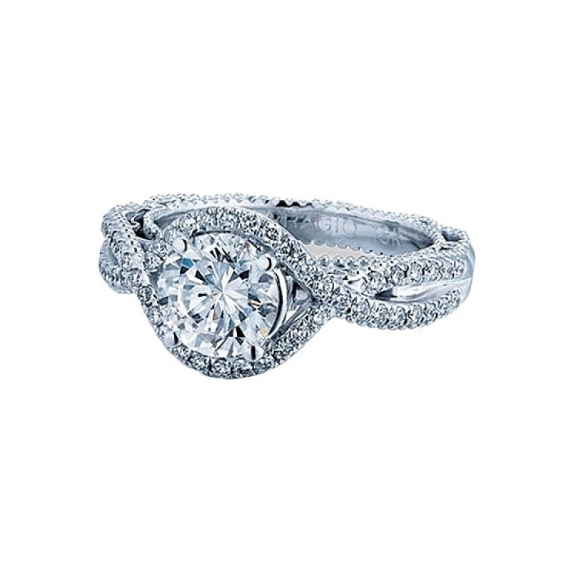 Verragio Twist Halo Diamond Engagement Ring