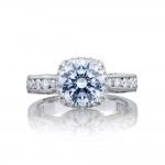 2646-35RDC8 Platinum Tacori Dantela Engagement Ring