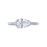 2655PS85X55 Platinum Simply Tacori Engagement Ring