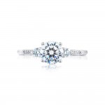 Tacori 2657RD65W 18k White Gold Ladies Engagement Ring