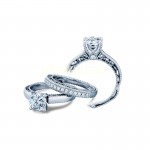 Verragio Milgrain Diamond Engagement Ring
