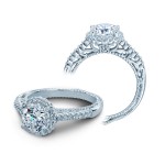 Verragio Round Halo Diamond Engagement Ring