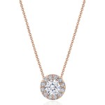 17" Single Bloom Diamond Necklace