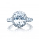 Tacori HT2624OV10X85 Platinum RoyalT Engagement Ring