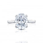 HT2625OV11X9 Platinum Tacori RoyalT Engagement Ring