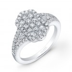 Bouquet Collection 14K White Gold Diamond Ring LVR107