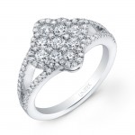 Split-Shank Diamond Engagement Ring LVR109