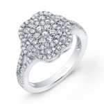 Bouquet Collection 14K White Gold Diamond Ring LVR112