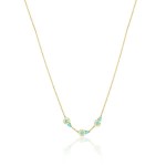 Petite Gemstone Necklace with Turquoise 