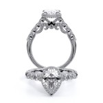 INSIGNIA-7100PEAR 14k White Gold Halo Engagement Ring