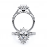 VENETIAN-5084PEAR 14k White Gold Halo Engagement Ring