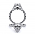 INSIGNIA-7109PEAR 14k White Gold Halo Engagement Ring