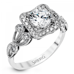 18K WHITE GOLD, WITH WHITE DIAMONDS. TR549 - ENGAGEMENT RING 