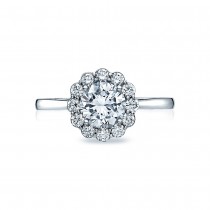 55-2RD65 Platinum Tacori Full Bloom Engagement Ring