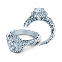 Verragio Double Halo Twist Engagement Ring