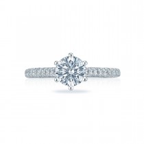 HT2546RD65 18 Karat Classic Crescent Engagement Ring