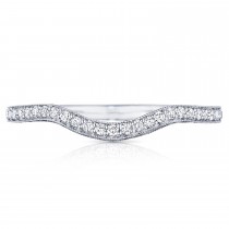 HT2562B12 Platinum Tacori Classic Crescent Diamond Wedding Ring 