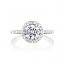 Tacori HT2568RD6 Platinum Crescent Chandelier Engagement Ring