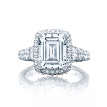 Tacori HT2624EC95X75 Platinum Ladies Engagement Ring