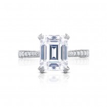 HT2626EC10X8 Platinum Tacori RoyalT Engagement Ring