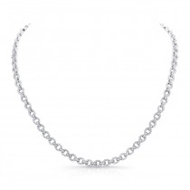 18K White Gold Diamond Necklace LVND09