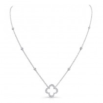18K White Gold Diamond Necklace LVNM04