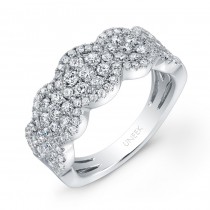 Bouquet Collection 14K White Gold Diamond Band LVR114