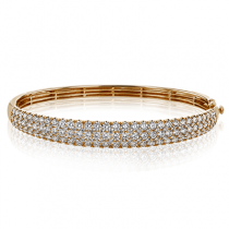 BANGLE IN 18K GOLD WITH DIAMONDS