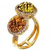 Lovely Zeghani Multi-stone Fashion Ring