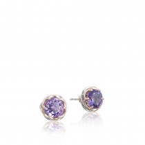 Crescent Crown Studs featuring Amethyst SE105P01