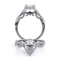 INSIGNIA-7099PEAR 14k White Gold Halo Engagement Ring