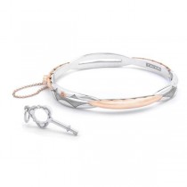 Promise Bracelet Oval, Rose Gold and Silver SB191P-M