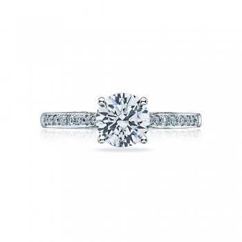 2638RDP65 Platinum Tacori Dantela Engagement Ring