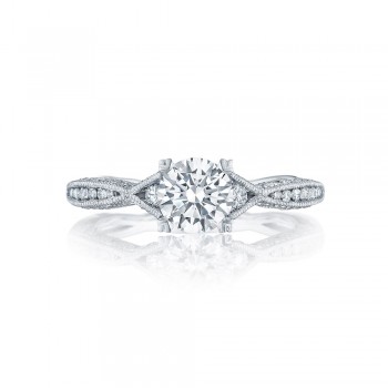 Tacori 2645RD612 18 Karat Classic Crescent Engagement Ring