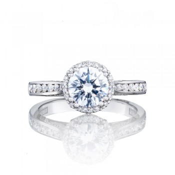 2646-25RDR65 Platinum Tacori Dantela Engagement Ring
