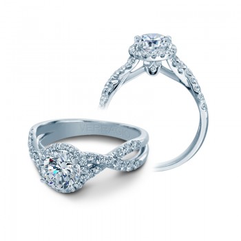 Verragio Pave Set Crisscross Diamond Engagement Ring