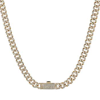 NECKLACE IN 14K GOLD WITH DIAMONDS