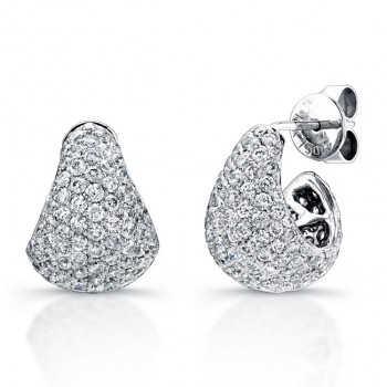 Uneek 18K White Gold Diamond Earrings E218