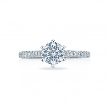 HT2546RD65 18 Karat Classic Crescent Engagement Ring