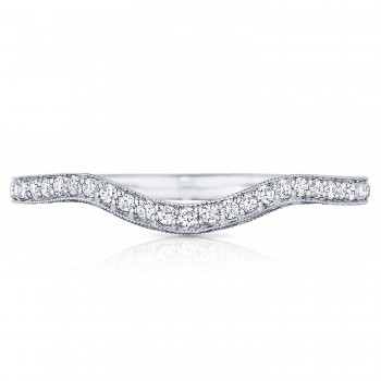 HT2562B12 Platinum Tacori Classic Crescent Diamond Wedding Ring 