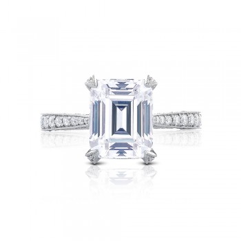 HT2626EC10X8 Platinum Tacori RoyalT Engagement Ring
