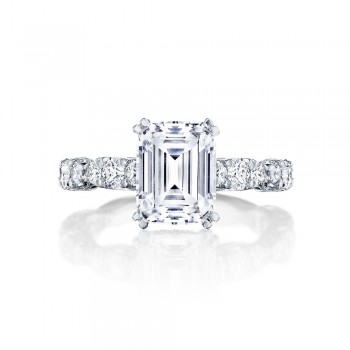 HT2654EC9X7 Platinum Tacori RoyalT Engagement Ring