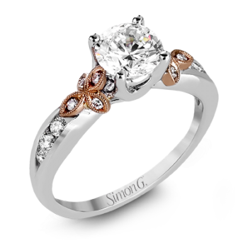 18K TWO TONE GOLD MR2646 ENGAGEMENT RING