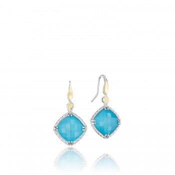 Solitaire Gem Drop Earrings featuring Neo-Turquoise